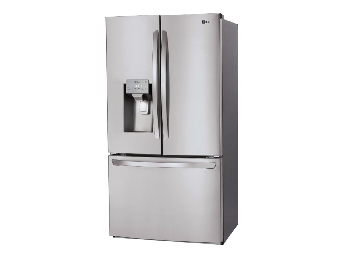 Single Door Bottom Freezer With Water Dispenser LG LFXS28968S - Refrigerator/freezer - french door bottom freezer with