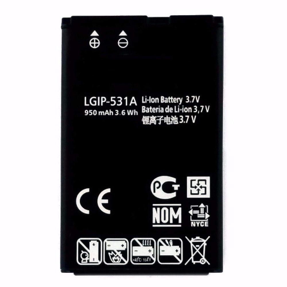 LG LGIP-531A 950mAh Replacement Battery For LG Feacher Flip Phones - image 1 of 2
