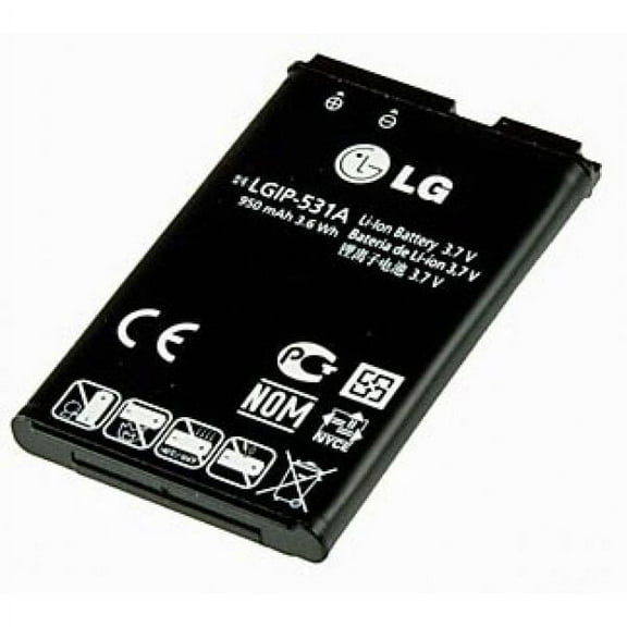 LG LGIP-531A Cell Flip Phone Li-Ion 3.7V Battery 950mAh 3.6Wh 1lCP6/35/54 - LG Envoy 3