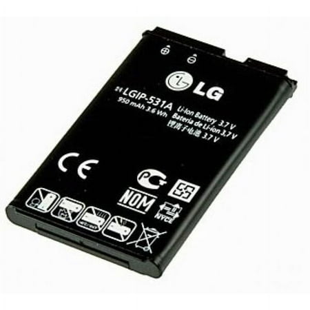 LG LGIP-531A Cell Flip Phone Li-Ion 3.7V Battery 950mAh 3.6Wh 1lCP6/35/54 - LG Maximo True