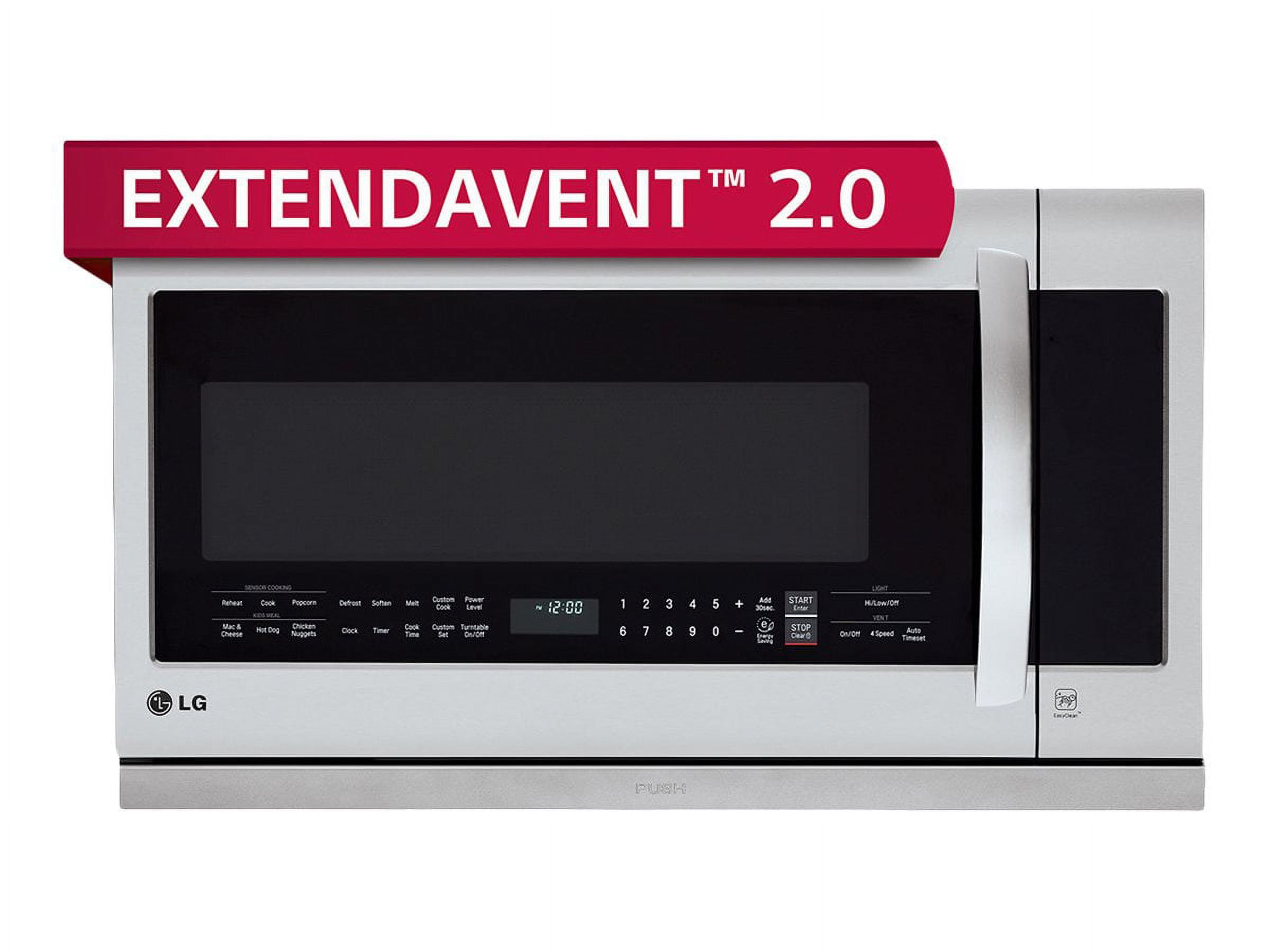 LG LMHM2237ST 2.2 Cubic Feet Over-The-Range Microwave Oven, Stainless Steel