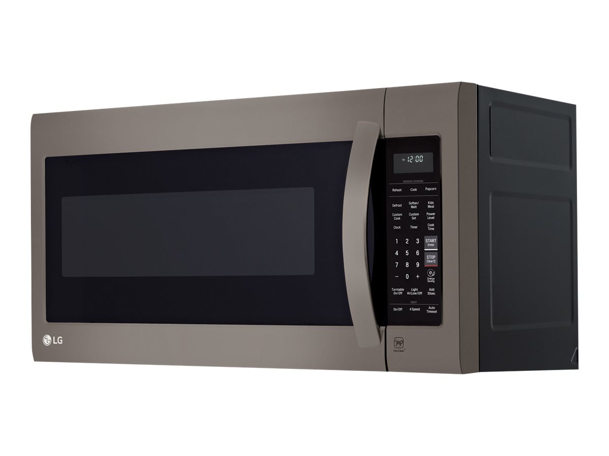 LG LMV2031BD - Microwave oven - over-range - 2 cu. ft - 1000 W - black stainless steel with built-in exhaust system - image 1 of 4