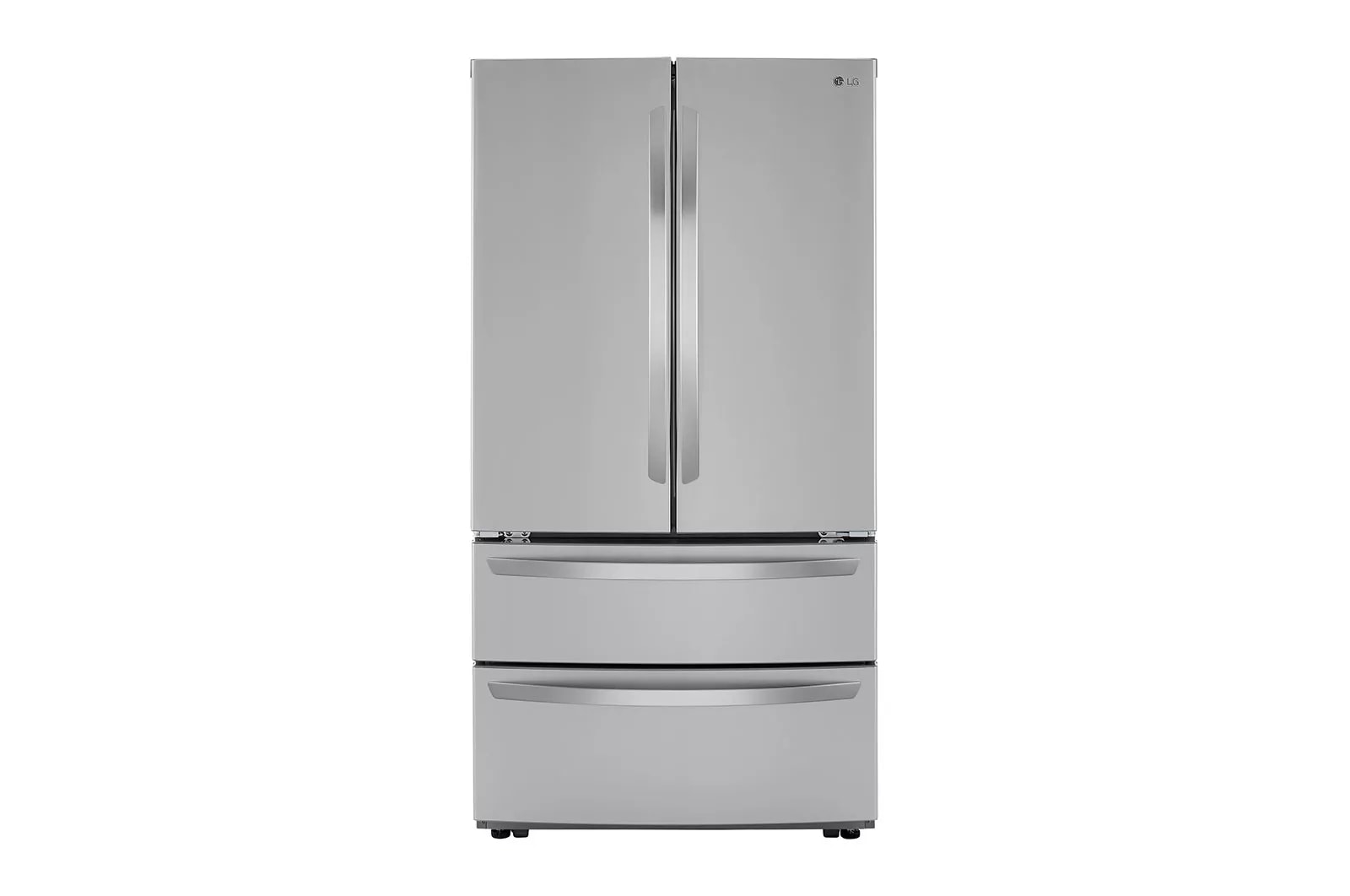 LG LMWC23626S 23 Cu. Stainless Steel Ft. 4-Door French Door Refrigerator with 2 Freezer Drawers