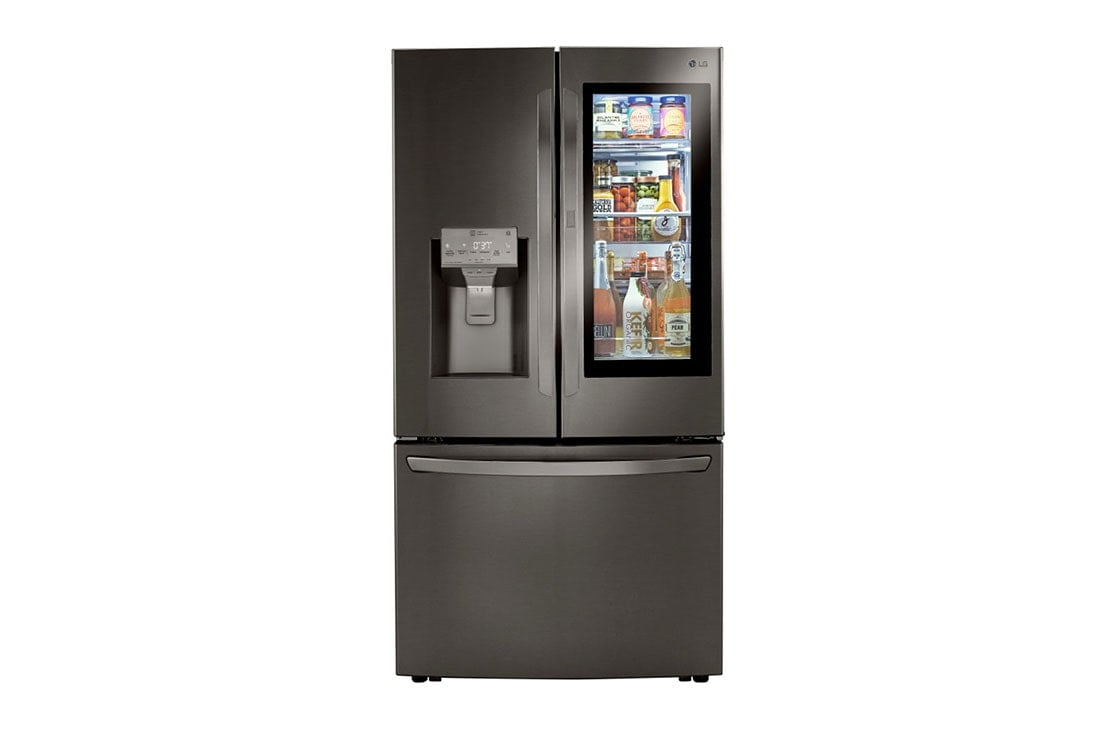 LG LRFVS3006D 30 Cu. Ft. Black Stainless Smart French Door Refrigerator