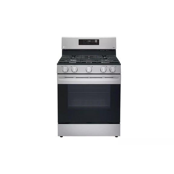 LG LRGL5821S 5.8 Cu.Ft. Freestanding Gas Range with EasyClean and WideView Window - Stainless Steel