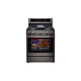 thumbnail image 1 of LG LRGL5825D 5.8 Cu. Ft. Black Stainless Gas Range with Air Fry, 1 of 5