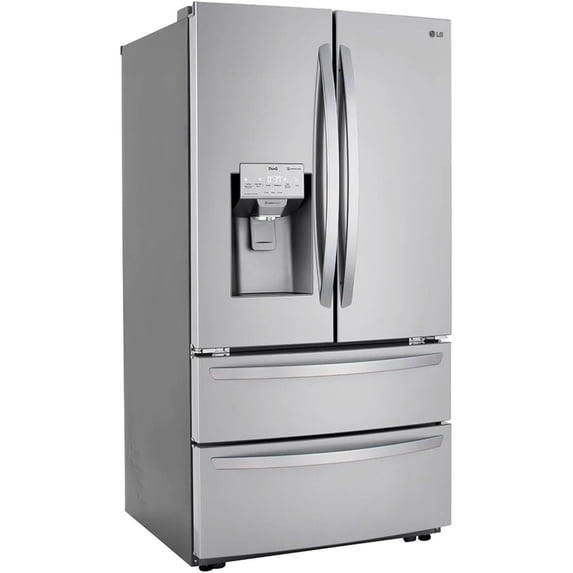 LG 22 cu ft. Smart Counter Depth Double Freezer Refrigerator with Craft Ice(TM) - LRMXC2206S