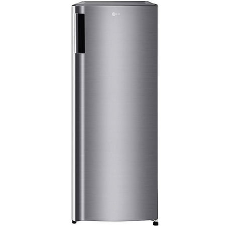 LG - 5.79 Cu. Ft. Top-Freezer Refrigerator with Semi Auto Defrost - Platinum silver