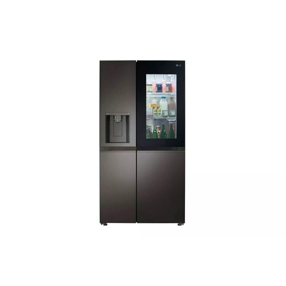 LG LRSOS2706D 27 Cu. Ft. Black Stainless Steel Side-by-Side Smart Refrigerator