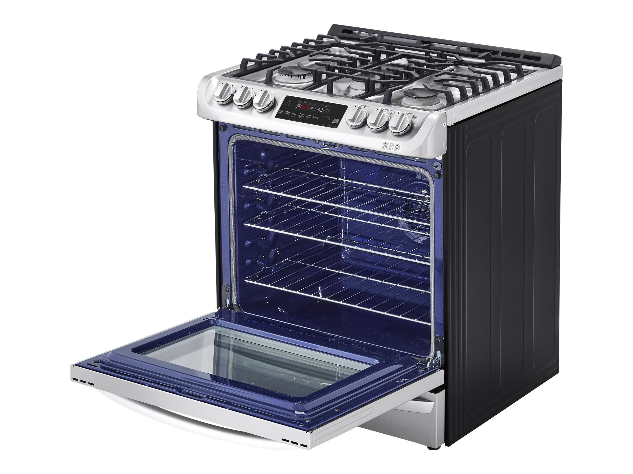 LG LSD4913ST Dual Fuel Oven Range with ProBake Convection, WiFi Connectivity, EasyClean® Technology, Self-Clean, Stainless Steel Cooktop, Stainless Steel