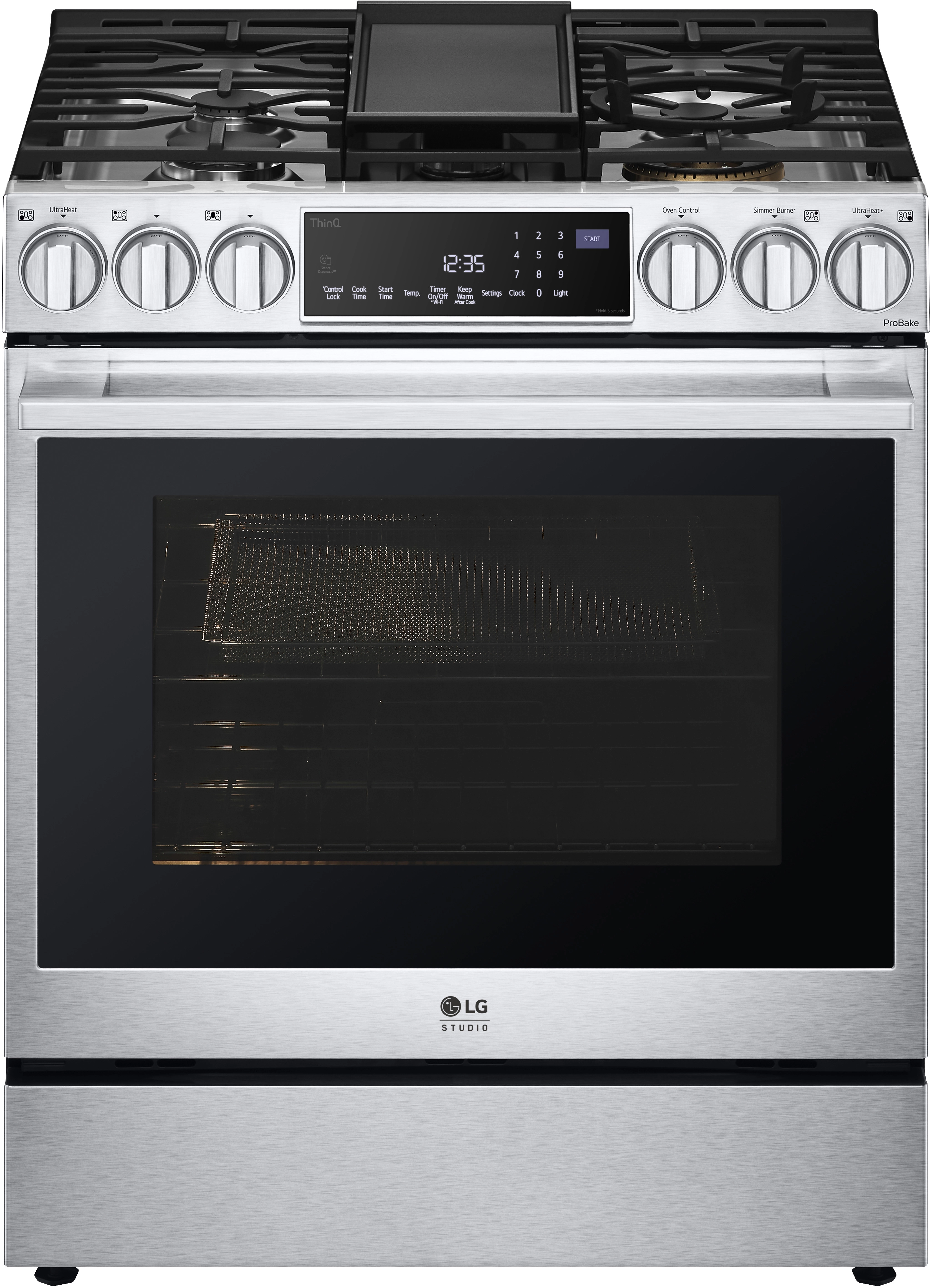 LG LSDS6338F slide in gas range