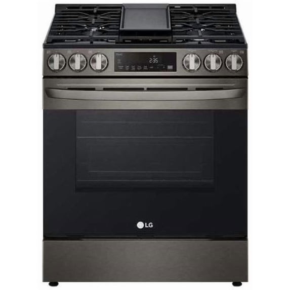 LG 5.8 cu ft. Smart Wi Fi Enabled Fan Convection Gas Slide in Range with Air Fry & EasyClean(R) - LSGL5833D