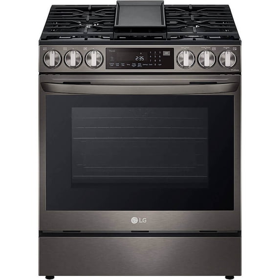 LG LSGL6335D 6.3 Cu. Ft. Black Stainless Steel Gas Range with Smart WiFi