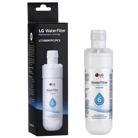 LG LT1000P - 6 Month / 200 Gallon Capacity Replacement Refrigerator Water Filter (NSF42, NSF53, and NSF401) ADQ74793501, ADQ75795105, AGF80300704, or AGF80300705 White