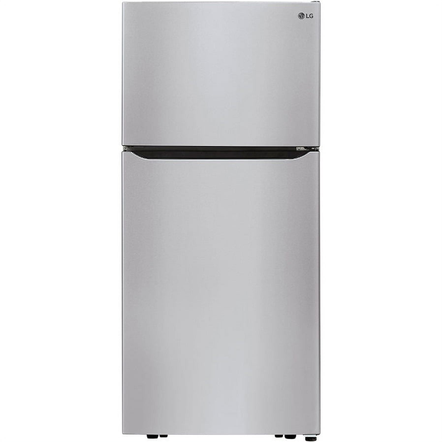 LG 20 cu. ft. Stainless Steel Top Freezer Refrigerator with Reversible Door