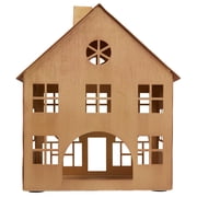 Large Metal Decorative House Christmas Tabletop Decoration, Bronze, 8.5", by My Texas House