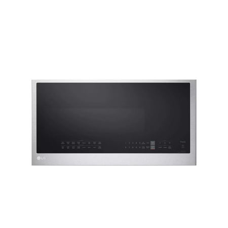 LG - 1.7 cu ft Over-the-Range Microwave with Convection and Air Fry - PrintProof Stinless Steel