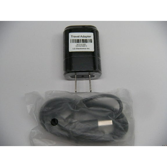 LG Micro to USB Travel Charger -MCS-01WT/01WD/01WR (Black) *