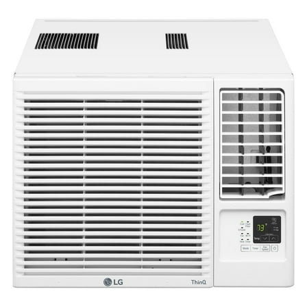 LG 18,000 BTU 230/208-Volt Window Air Conditioner with Cool, Heat and Wi-Fi Control in White, LW1823HRSM