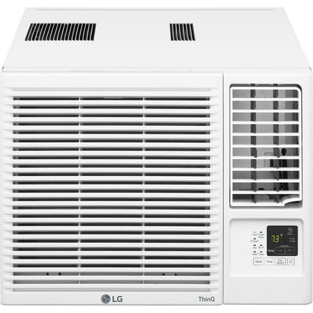 LG - 1400 sq. ft. 23,000 BTU 230V Smart Window Air Conditioner with Heat - White