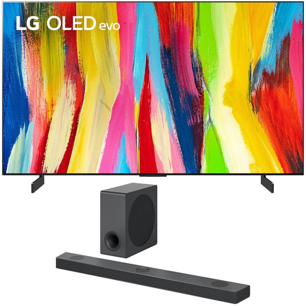 LG OLED42C2PUA 42 Inch HDR 4K Smart OLED TV 2022 Bundle with LG 5.1.3 ...