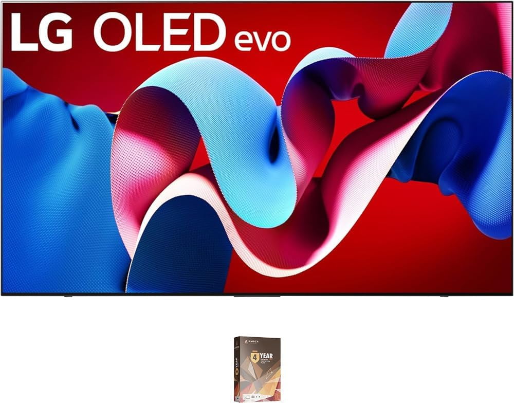 LG OLED42C4PUA 42 Inch Evo C4 Series OLED Smart TV with a 5 Year Amber Protection Plan (2024)