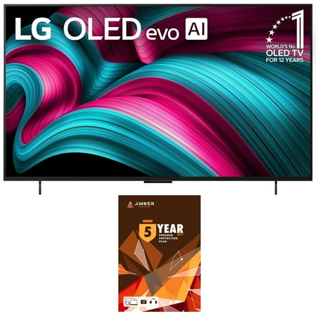 LG OLED42C5PUA 42 Inch 4K OLED Ultra HD Smart TV with 5 Year Amber Protection Plan (2025)