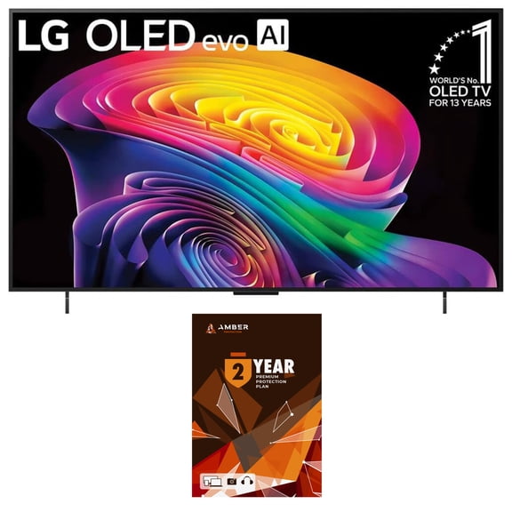 LG OLED42C6PUA 42 Inch Class OLED AI C6 4K Smart TV with 2 Year Amber Protection Plan (2026)