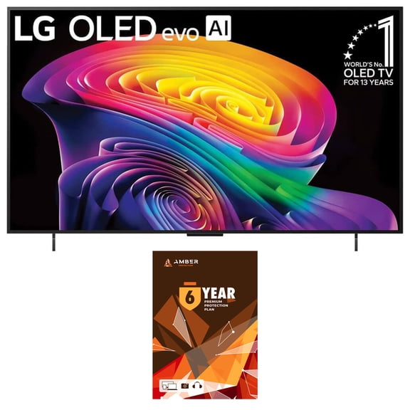 LG OLED42C6PUA 42 Inch Class OLED AI C6 4K Smart TV with 6 Year Amber Protection Plan (2026)