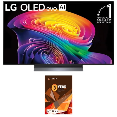 LG OLED48C6PUA 48 Inch Class OLED AI C6 4K Smart TV with 3 Year Amber Protection Plan (2026)