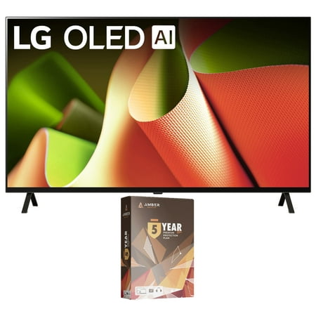 LG OLED55B4PUA 55 Inch OLED B4 4K Smart TV with Dolby Vision and 5 Year Amber Protection Plan (2024)