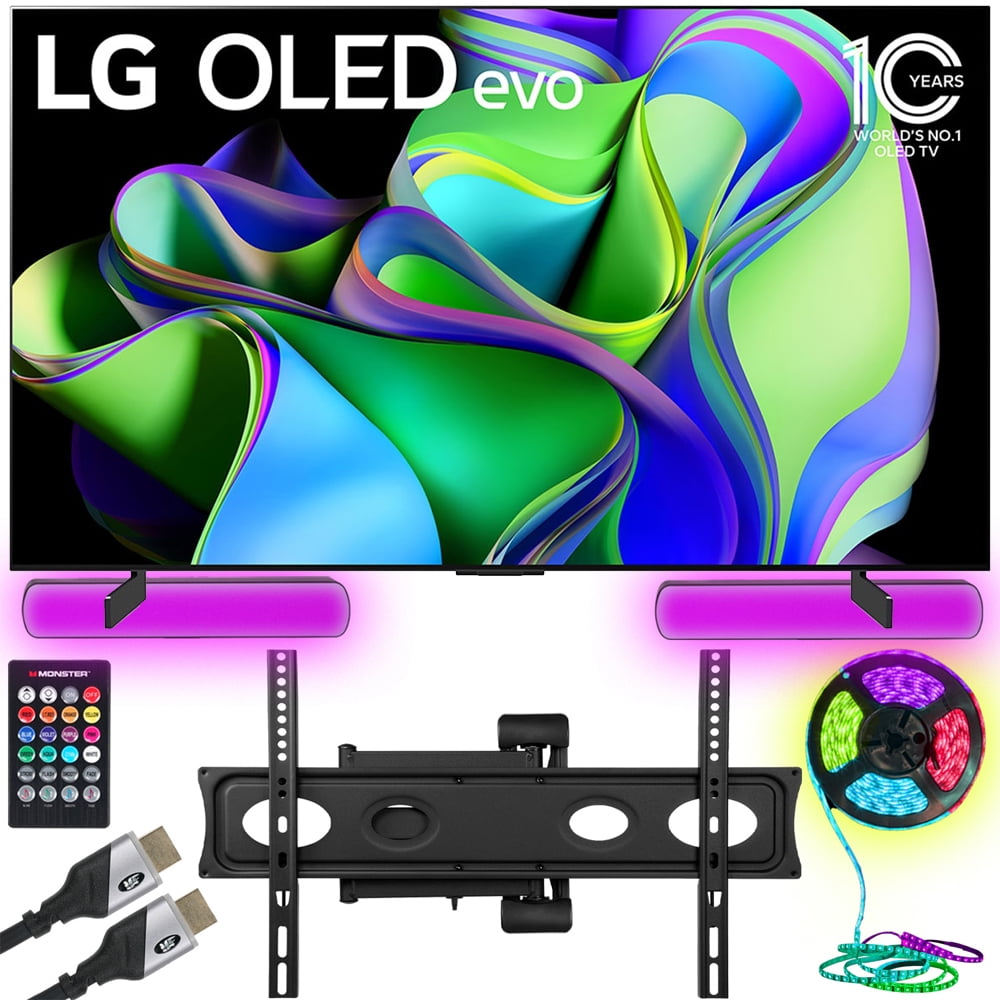 LG OLED55C3PUA OLED evo C3 55 Inch HDR 4K Smart OLED TV 2023 (Renewed