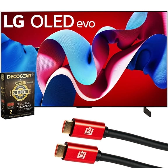 LG OLED55C4PUA 55 in OLED evo C4 Series Smart TV 4K Processor Television with 2 Year Extended Warranty