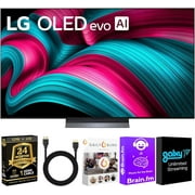 LG OLED55C5KIT1  OLED evo AI 4K Smart TV w/A9 Gen8, 144Hz, Dolby Vision/Atmos, HDR10, AI Upscaling, Alexa + UAX 4K HDMI