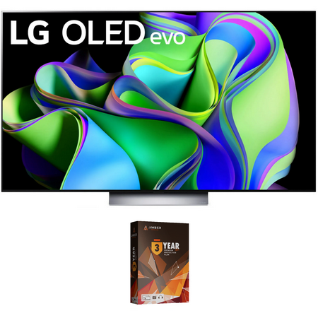 LG OLED65C3PUA 65 Inch OLED evo 4K UHD Smart TV with Dolby Atmos and 3 Year Amber Protection Plan (2023)