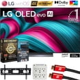 thumbnail image 1 of LG OLED65C5PUA 65" C5 OLED evo 4K UHD webOS TV 2025 Bundle with CPS Exclusive 26 Month Protection, 2x HDMI Cable, Wall Mount, Surge Adapter & Deco Gear Complete Home Theater Beginner's Guidebook, 1 of 16