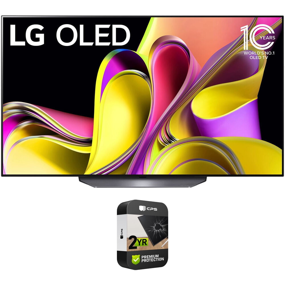 LG OLED77B3PUA 77 Inch Class B3 series OLED 4K UHD Smart webOS w/ ThinQ AI TV Bundle with 2 YR