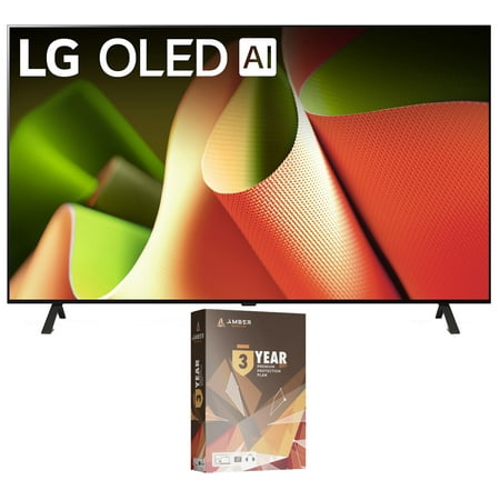 LG OLED77B4PUA 77 Inch OLED B4 4K Smart TV with Dolby Vision and 3 Year Amber Protection Plan (2024)