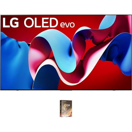 LG OLED77C4PUA 77 Inch Evo C4 Series OLED Smart TV with a 3 Year Amber Protection Plan (2024)