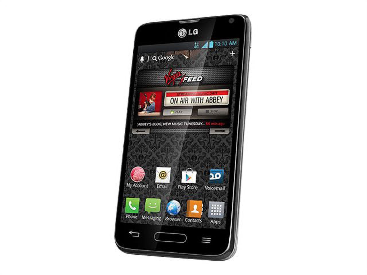 LG Optimus F3 - 4G smartphone - microSD slot - LCD display - 4" - 800 x 480 pixels - rear camera 5 MP - Virgin Mobile - gray - image 1 of 9