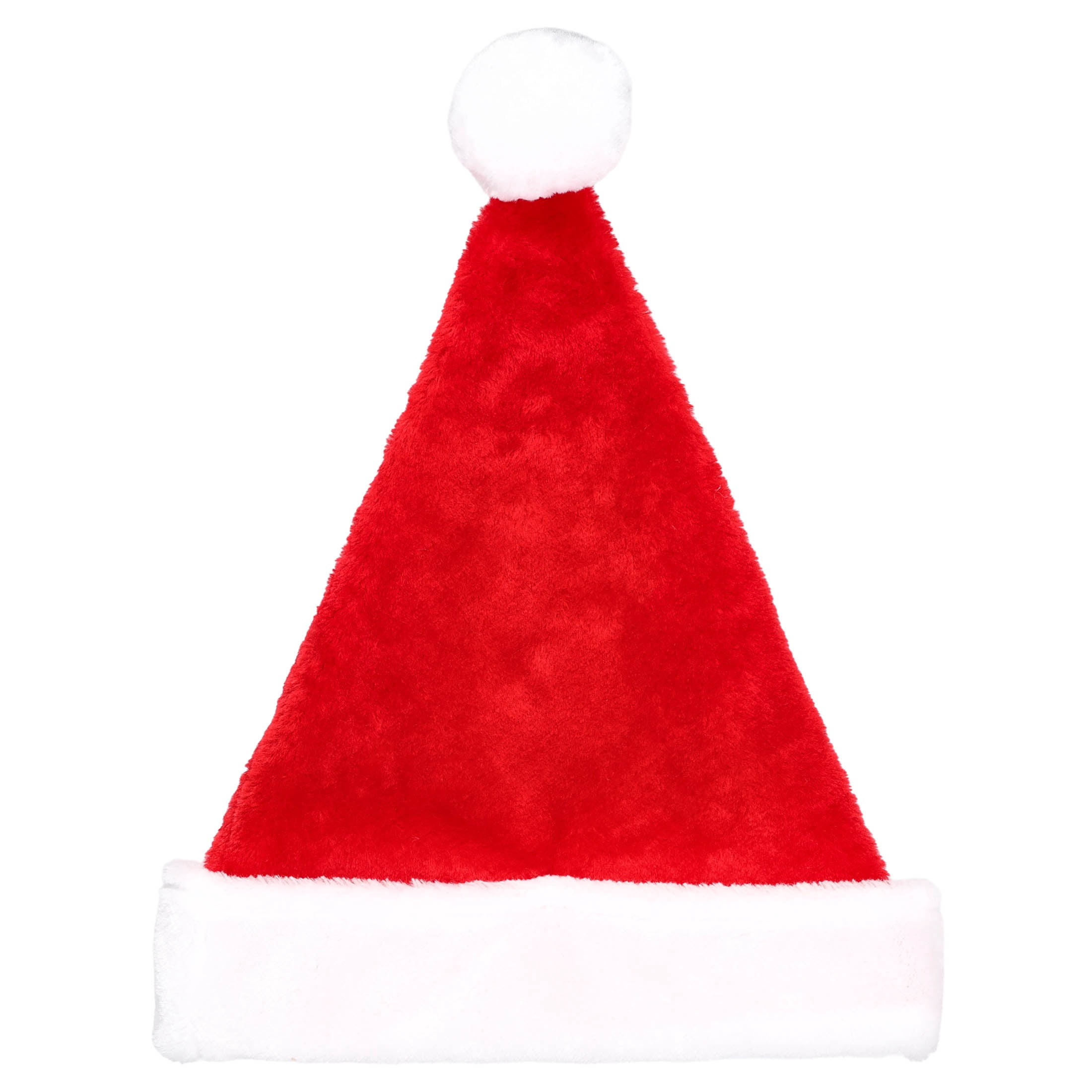 Large Plush Santa Hat, Red and White, 16", by Holiday Time
