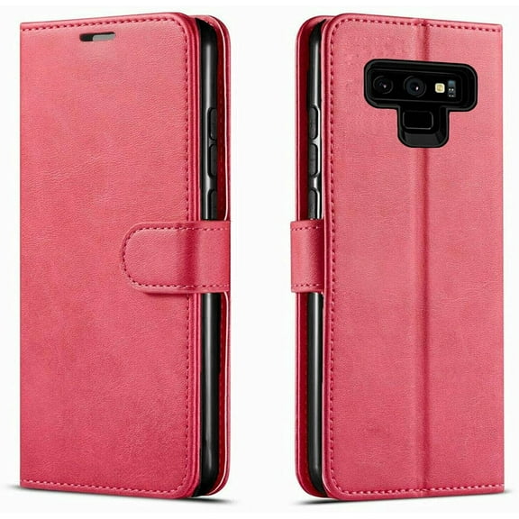 LG Q70 Case, Starshop Premium Leather Wallet Pocket Credit Card Slots-Pink