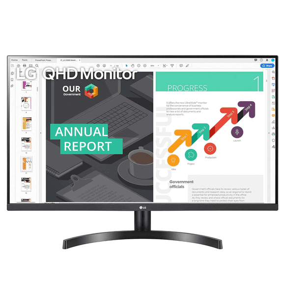 LG QHD 32-Inch Computer Monitor 32QN600-B, Black