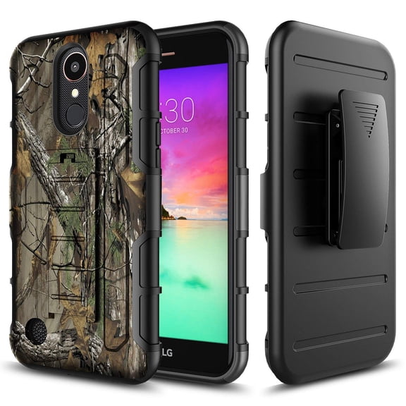 LG Rebel 2 LTE Case, LG Aristo Case, LG Phoenix 3 Case, LG Risio 2 Case, LG Rebel 3 LTE Case, LG Fortune Case, W/ [HD Protector], [Dual Layers] Full Coverage Dual Layer Phone Cover-Camo