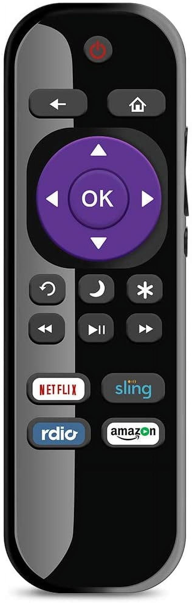 LG Roku TV Remote Replacement with Power Volume Control, Standard IR ...