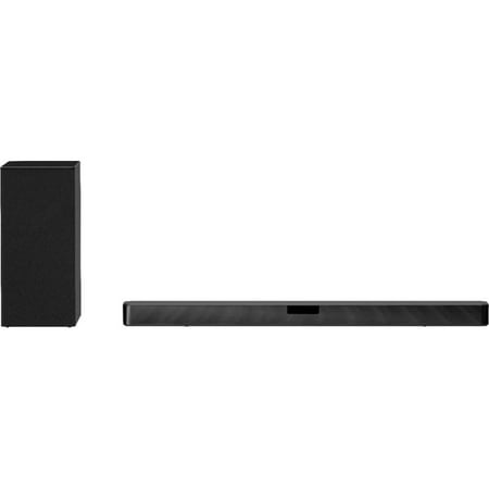 LG SN5Y - Sound bar system - for home theater - 2.1-channel - wireless - Bluetooth - App-controlled - 400 Watt (total) - black