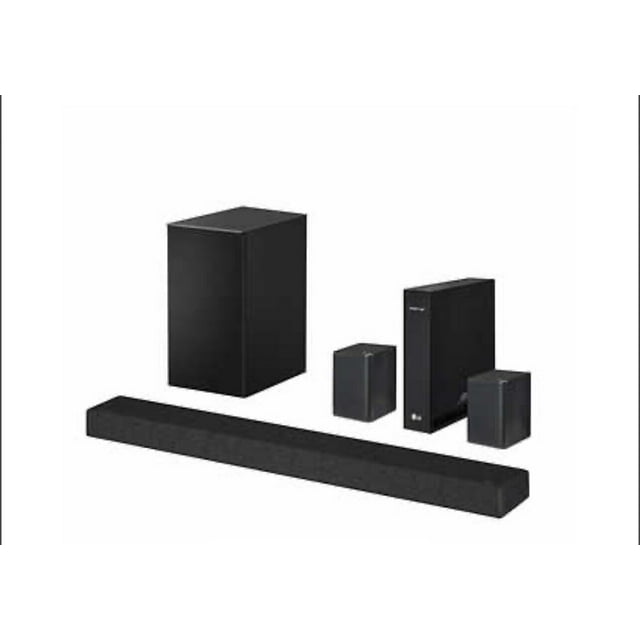 LG SP7R 7.1 Channel High Res Audio Sound Bar with Rear Speaker Kit