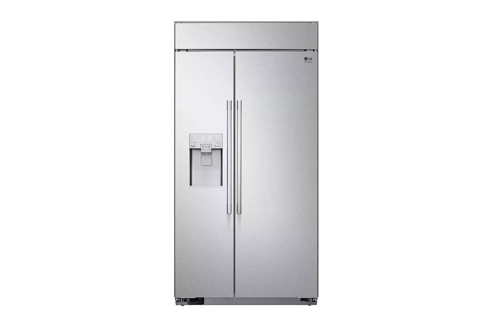 SRSXB2622S 26.5 cu.ft. Cabinet Depth 42" Built-in Side by Side Refrigeration, Linear compressor, Surrounding LED, Sliding baskets, Pull-out drawers, SpacePlus in-door ice, Stainless Steel Dispensar