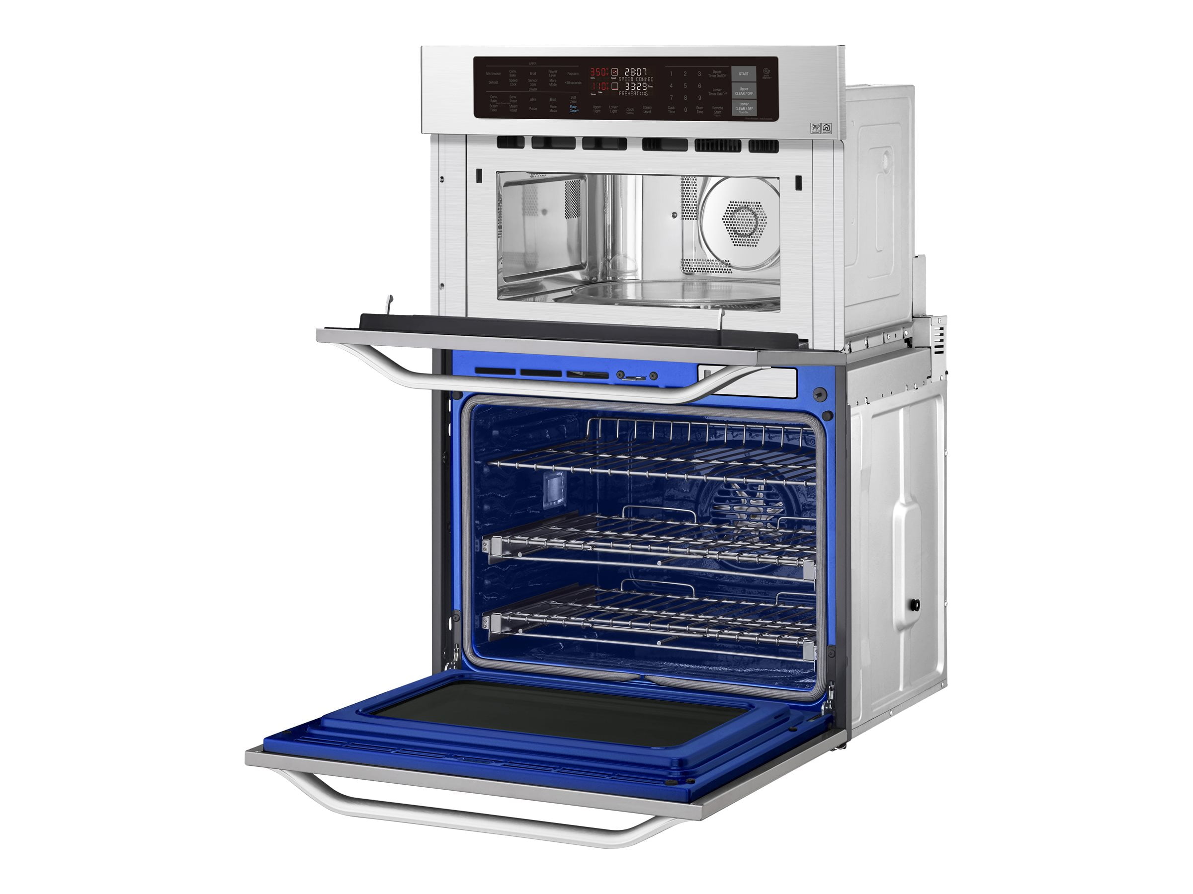 LG STUDIO LSWC307ST - Oven (double oven) - built-in - Wi-Fi - niche - width: 28.5 in - depth: 23.5 in - height: 43.3 in - with self-cleaning - stainless steel