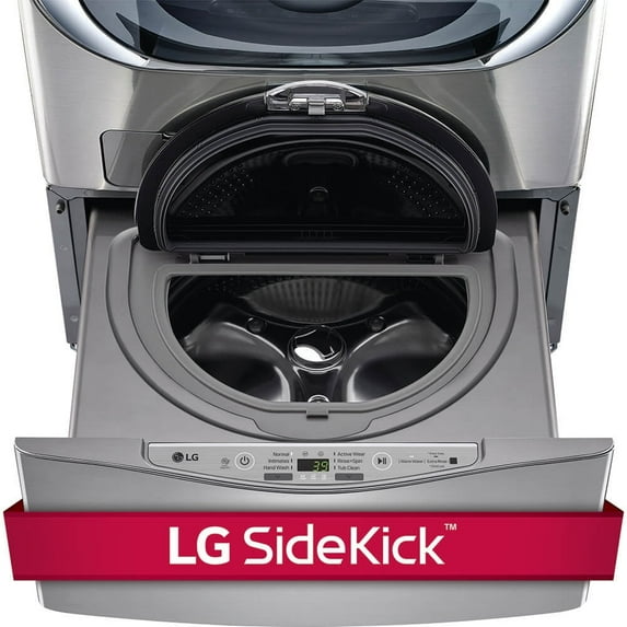 LG SideKick WD200CV - Washing machine - drawer - width: 29 in - depth: 30.9 in - height: 14.1 in - top loading - 1 cu. ft - 700 rpm - graphite steel